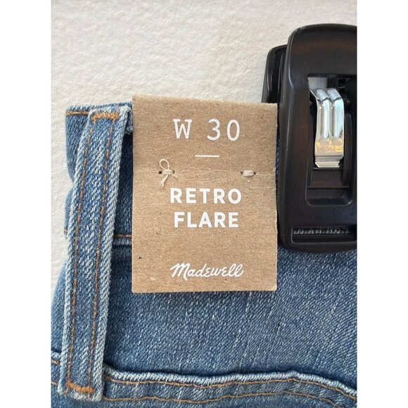 Madewell Womens Eco Collection Organic Cotton Flare Jeans Size 30 Sustainable Me - Picture 7 of 9